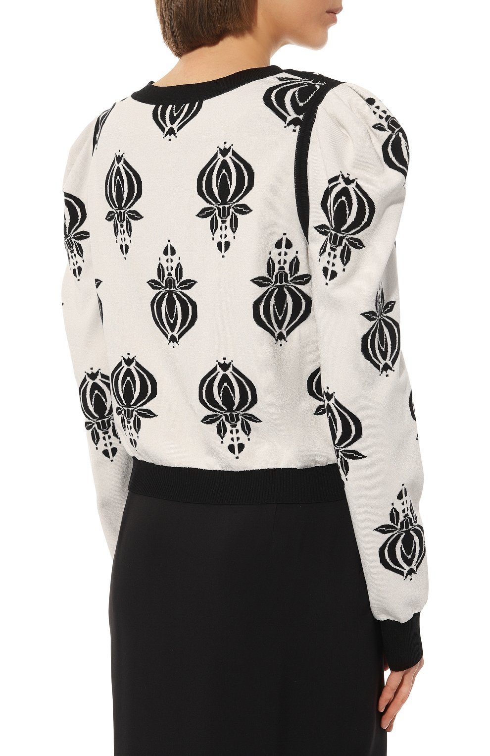 Двусторонний кардиган FREEAGE черно-белого цвета по цене 64000 руб., арт. S23.JK042M.6070.111, фото 4 Двусторонний кардиган FREEAGE, арт. S23.JK042M.6070.111, фото 4