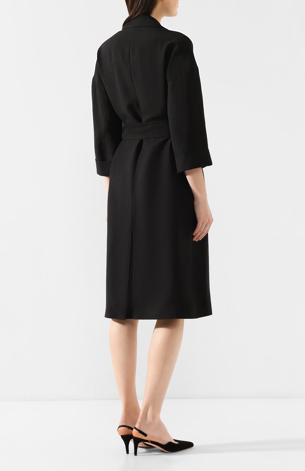 Пальто из смеси вискозы и льна BRUNELLO CUCINELLI, арт. MH1269398, фото 4