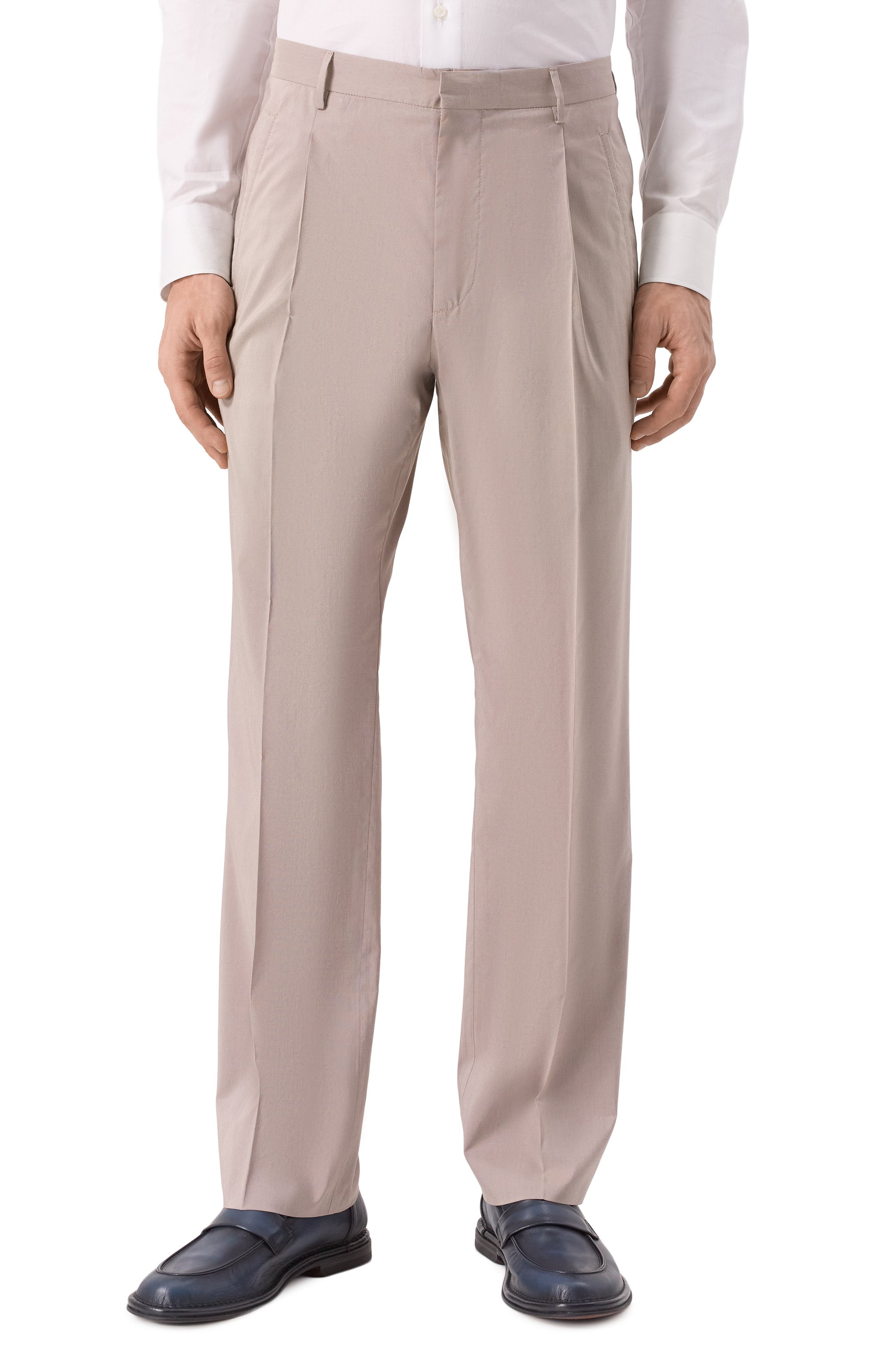 Брюки из хлопка и шелка CORNELIANI, арт. 254545-2514528, фото 3