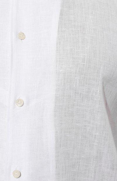 Льняная рубашка COLOMBO белого цвета по цене 65700 руб., арт. CM00375, фото 5 Льняная рубашка COLOMBO, арт. CM00375, фото 5