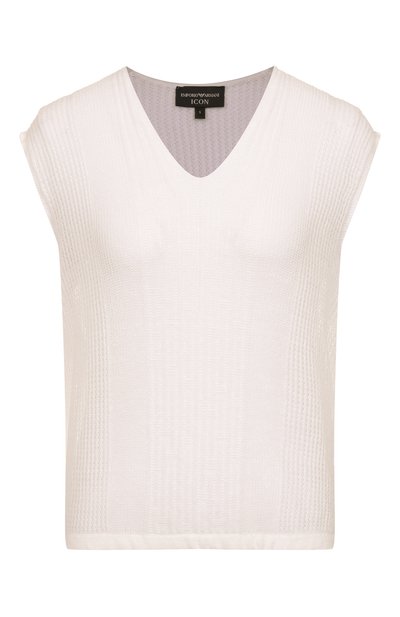 Женский топ изо льна и хлопка EMPORIO ARMANI, арт. EW001751/AF15938