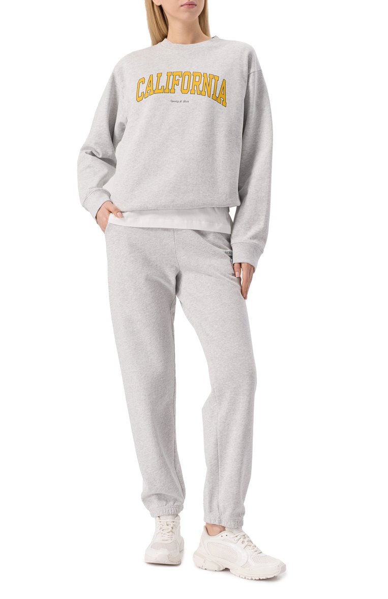 Хлопковый свитшот SPORTY AND RICH, арт. ST071508501GY03, фото 1