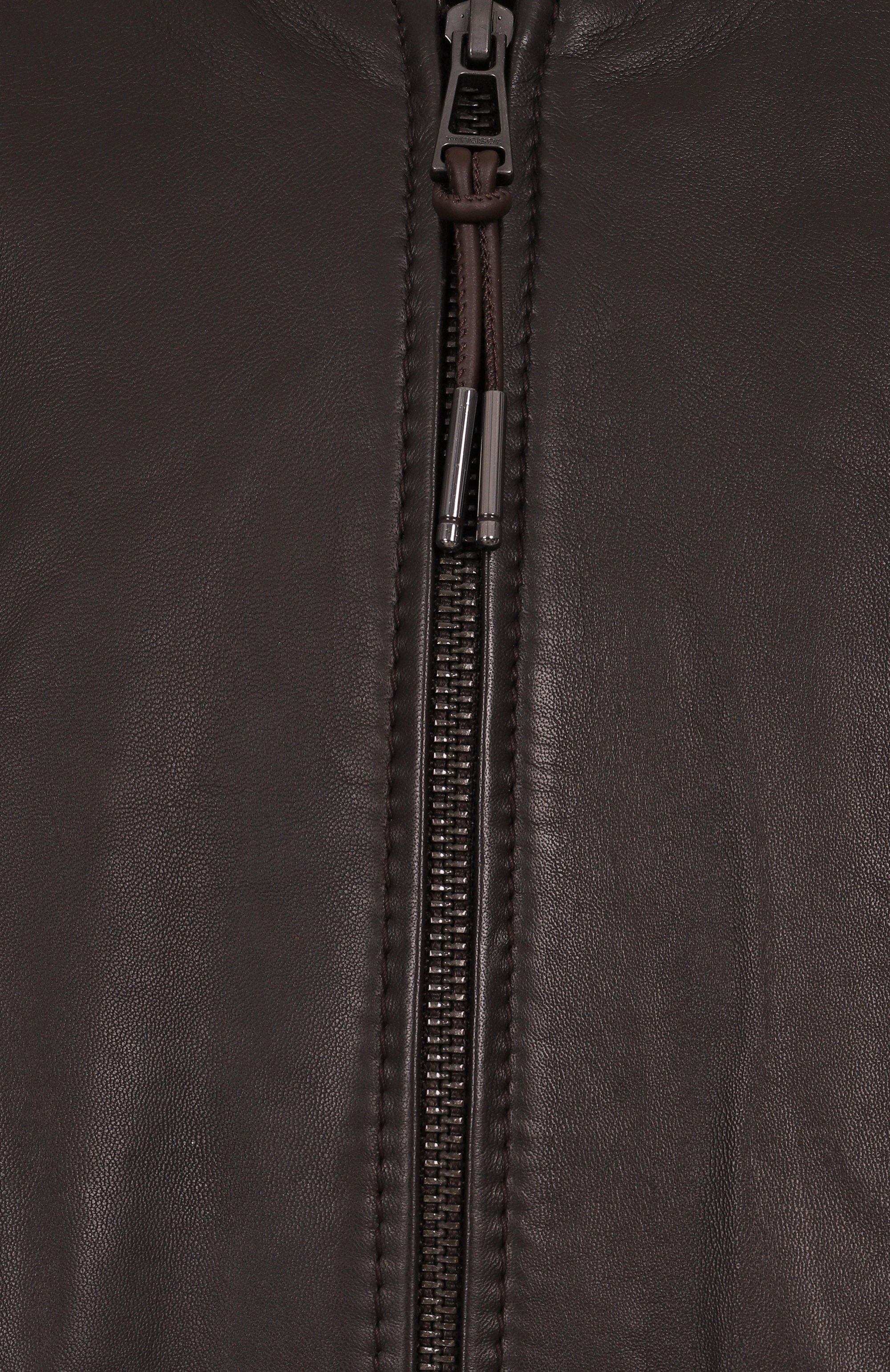 Кожаный бомбер WINDSOR темно-коричневого цвета по цене 99500 руб., арт. B0RELL03-L/1300145/62, фото 6 Кожаный бомбер WINDSOR, арт. B0RELL03-L/1300145/62, фото 6