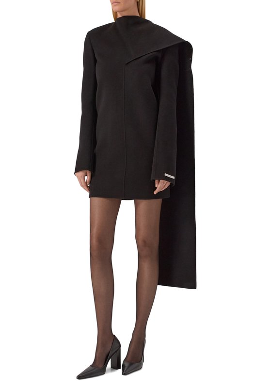Шерстяное платье Sportmax EP0PEA Чёрный  EP0PEA Фото 5