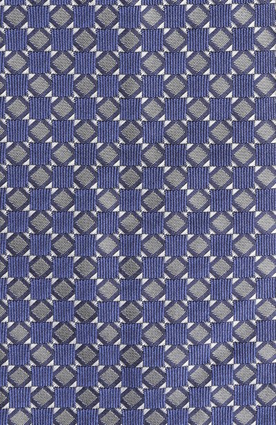 Шелковый галстук с узором LANVIN голубого цвета по цене 11350 руб., арт. 2281/TIE, фото 3 Шелковый галстук с узором LANVIN, арт. 2281/TIE, фото 3