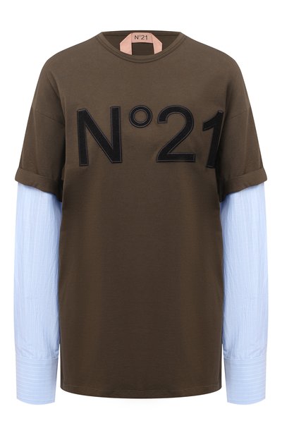 Женская хлопковый лонгслив N21, арт. 20I N2M0/F072/4157