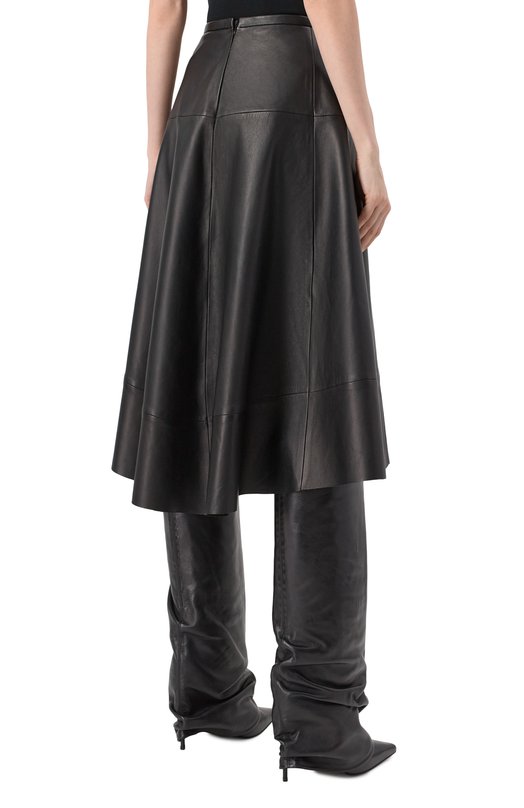 Кожаная юбка Bats FW22_S_2201 Чёрный  FW22_S_2201 Фото 4