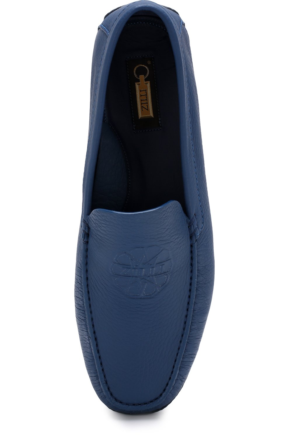 Кожаные мокасины с тиснением ZILLI, арт. M001/017, фото 5