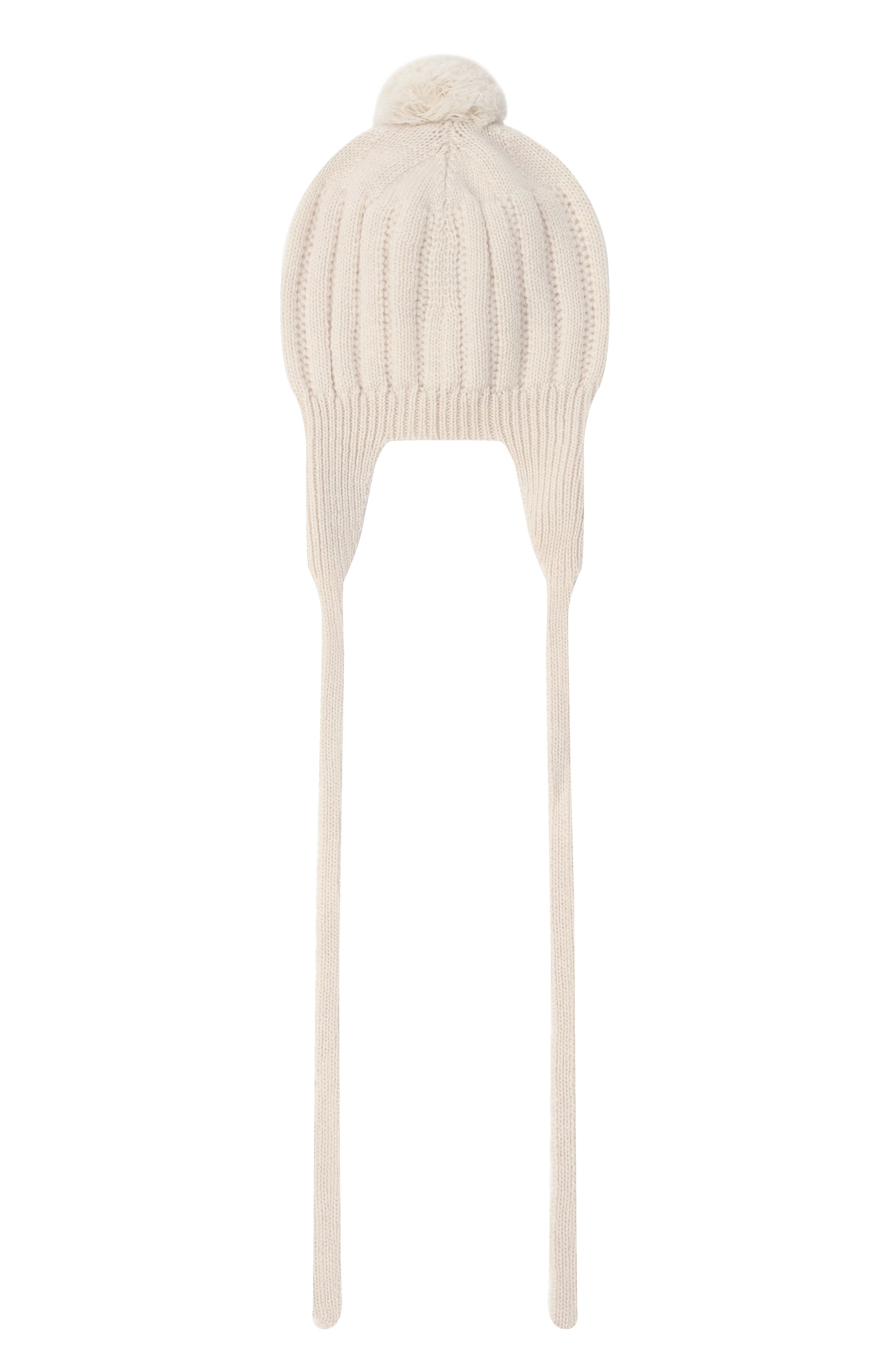 Шапка из шерсти и кашемира BABY T кремового цвета по цене 6680 руб., арт. 25AI074CUP, фото 2 Шапка из шерсти и кашемира BABY T, арт. 25AI074CUP, фото 2