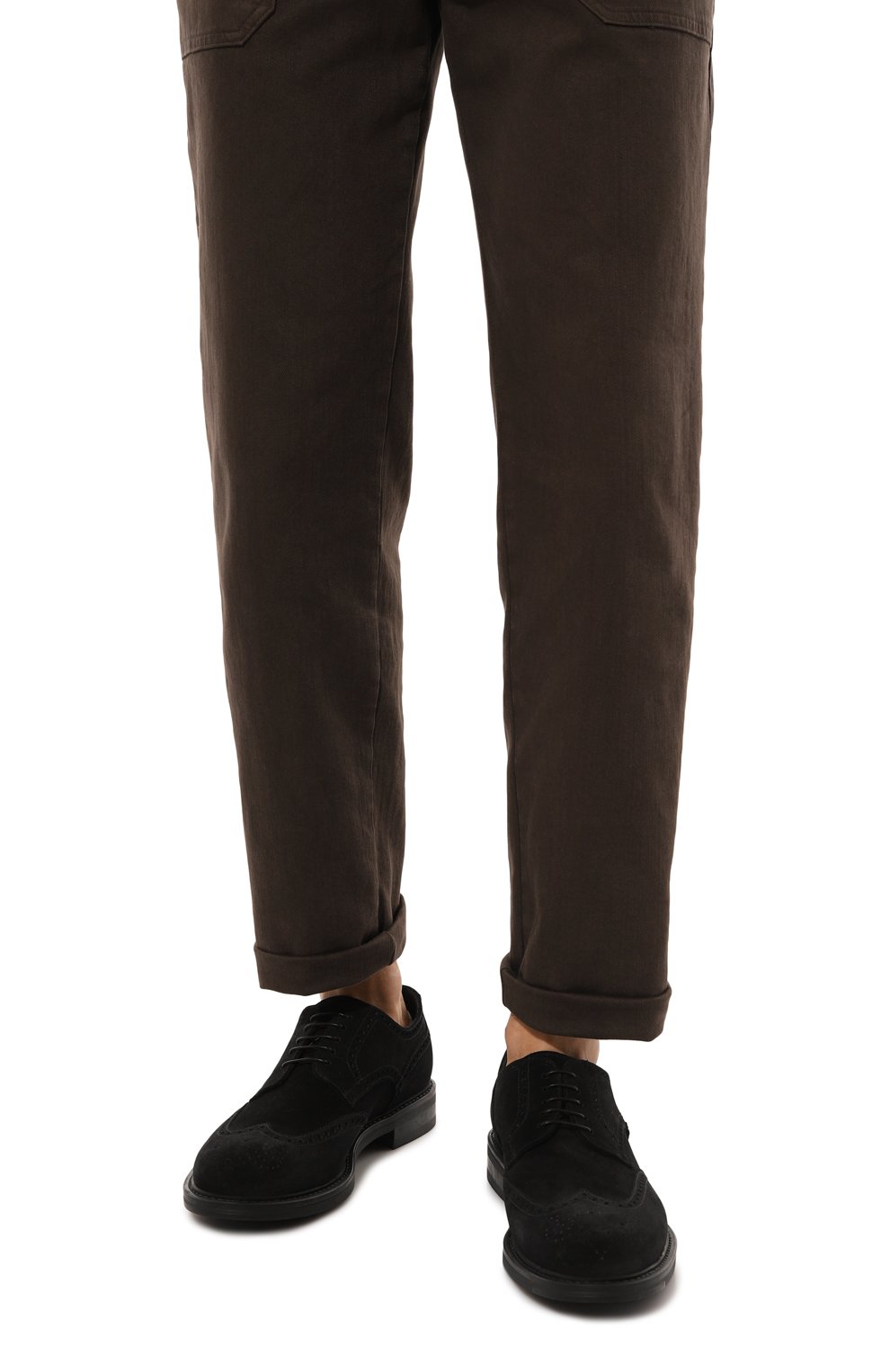 Замшевые дерби W.GIBBS черного цвета по цене 45950 руб., арт. 3169007/CAM0SCI0 RAIN W00LEN, фото 3 Замшевые дерби W.GIBBS, арт. 3169007/CAM0SCI0 RAIN W00LEN, фото 3