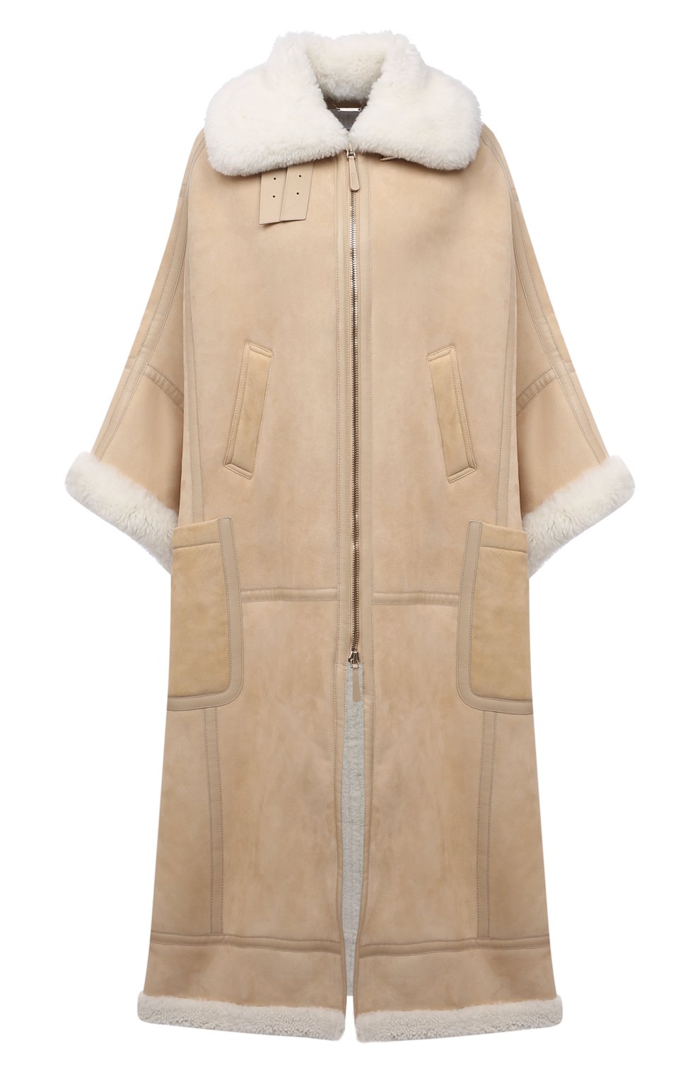 Дубленка из овчины CHLOÉ светло-бежевого цвета по цене 976000 руб., арт. CHC21WCM01201, фото 1 Дубленка из овчины CHLOÉ, арт. CHC21WCM01201, фото 1
