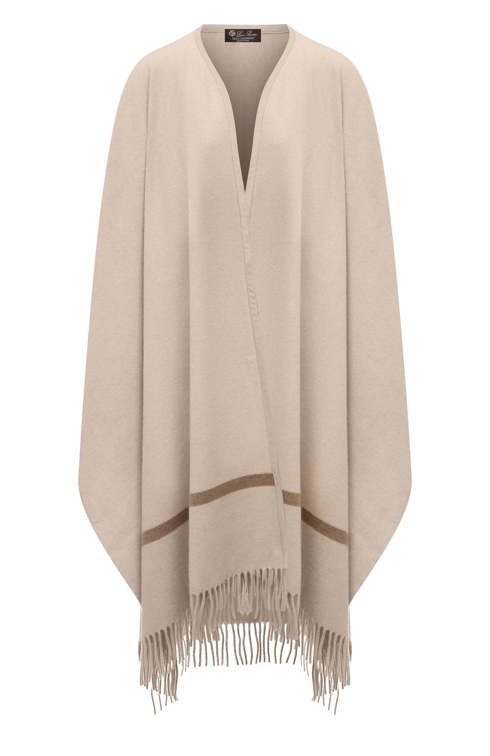 Кашемировая накидка LORO PIANA светло-бежевого цвета по цене 379000 руб., арт. FAG3855, фото 1 Кашемировая накидка LORO PIANA, арт. FAG3855, фото 1