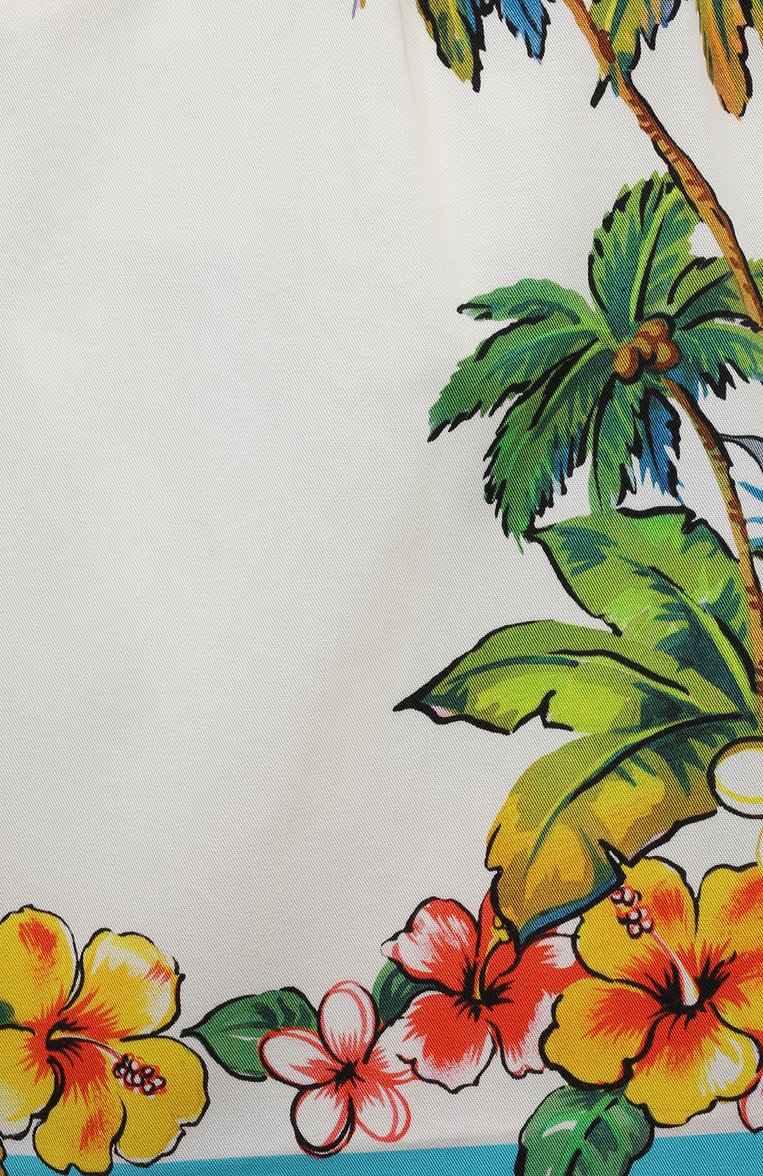Детские хлопковые шорты DOLCE & GABBANA белого цвета, арт. L43Q25/G7L7S | Фото 3 (Нос: Не проставлено; Материал внешний: Хлопок; Случай: Повседневный; Автоматизация состава: Проставлено; Ростовка одежда: 4 года | 104 см, 5 лет | 110 см, 6 лет | 116 см, 8 лет | 128 см, 10 - 11 лет | 140 - 146см, 12 лет | 152 см, 13 - 15 лет | 158 см, 2 года | 92 см, 3 года | 98 см)