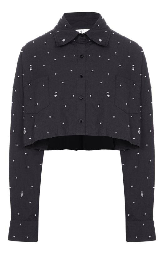 Хлопковая рубашка Giuseppe di Morabito 06PSED912R 16406 Чёрный 06PSED912R 16406