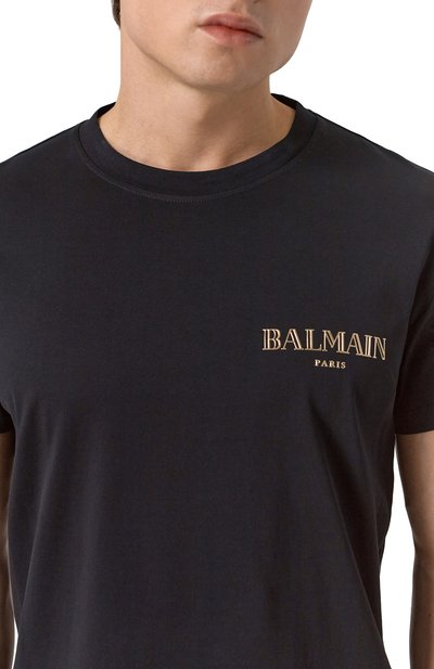 Хлопковая футболка BALMAIN, арт. EH1EF000/GD84, фото 5