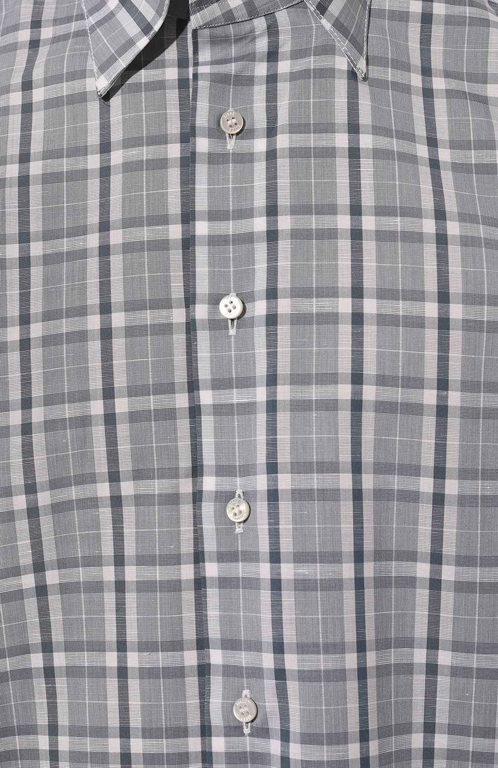 Рубашка из хлопка и льна ZILLI, арт. MFZ-4270-8619/0001, фото 5