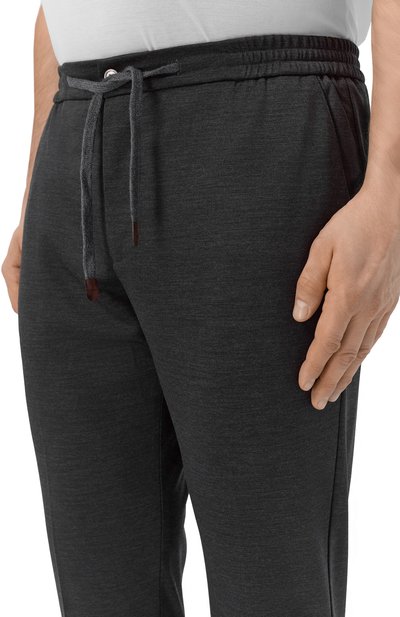 Шерстяные брюки MARCO PESCAROLO темно-серого цвета по цене 85700 руб., арт. CARACCI0L0/53Y19, фото 5 Шерстяные брюки MARCO PESCAROLO, арт. CARACCI0L0/53Y19, фото 5