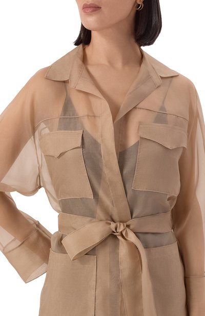 Шелковый плащ ANTONELLI FIRENZE, арт. J7459N/256, фото 5