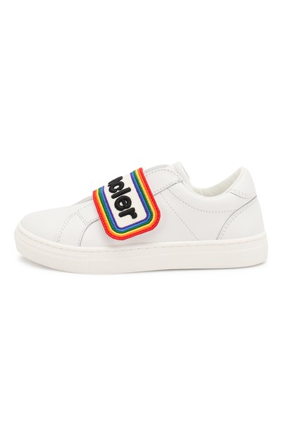 Текстильные кеды с застежкой велькро MONCLER ENFANT, арт. E1-954-00449-00-01AD3, фото 2
