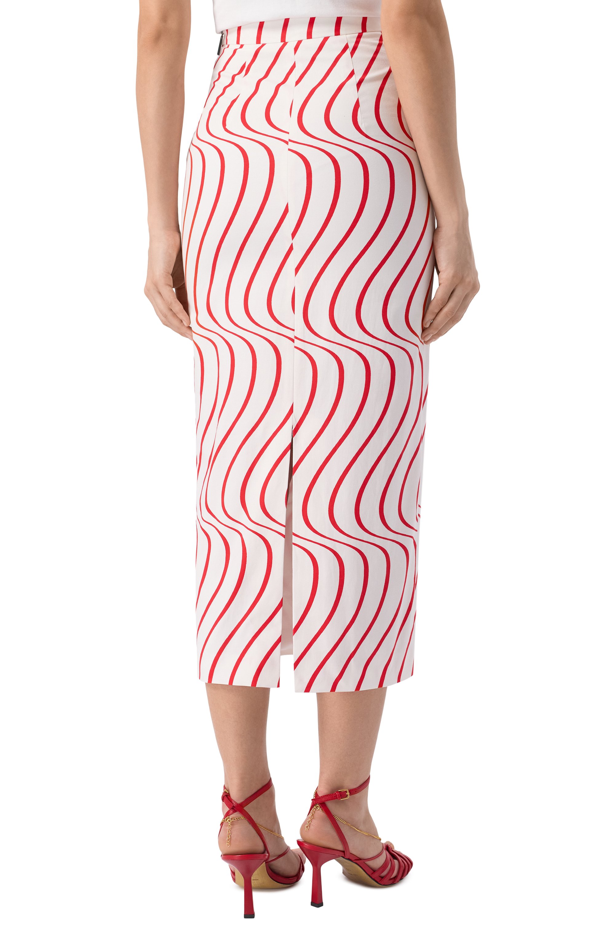 Хлопковая юбка MSGM, арт. 3842MDD23 257366/257366, фото 4