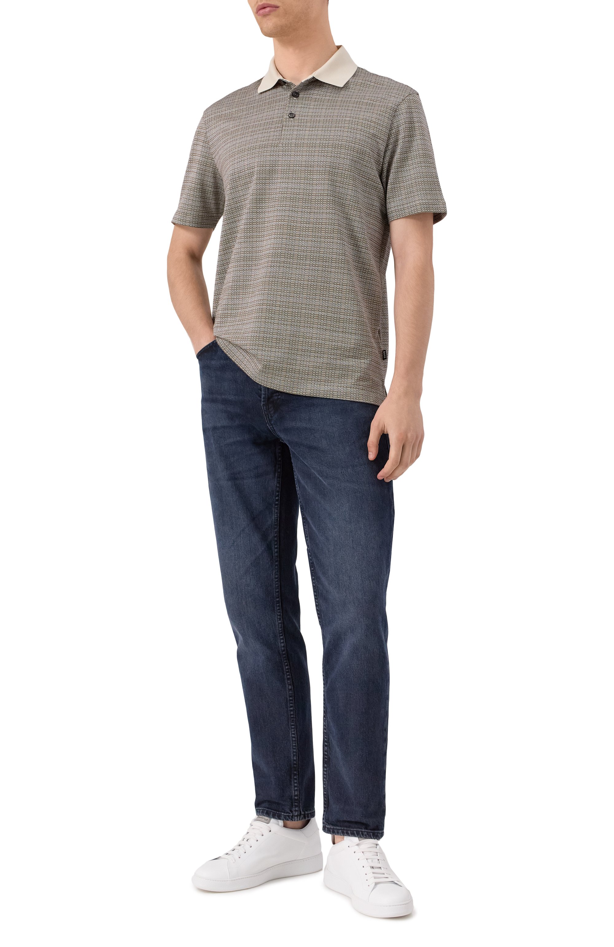 Хлопковое поло BOSS, арт. 50543402, фото 2