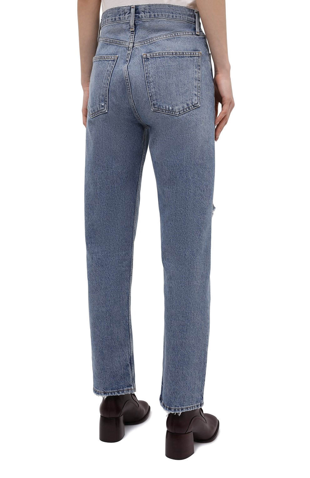 Джинсы AGOLDE синего цвета по цене 32700 руб., арт. A154B-1141, фото 4 Джинсы AGOLDE, арт. A154B-1141, фото 4