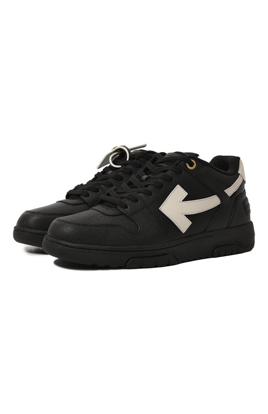 фото Кожаные кеды out of office off-white