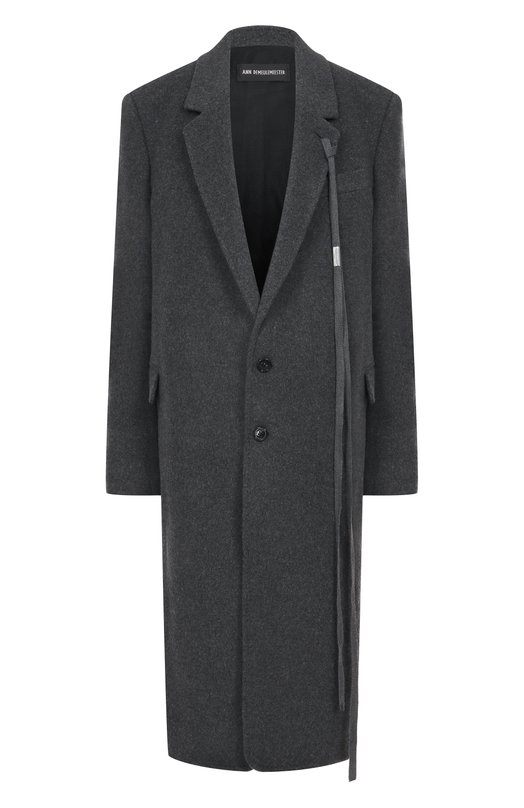 Шерстяное пальто Ann Demeulemeester B0010184/FA510 Серый B0010184/FA510