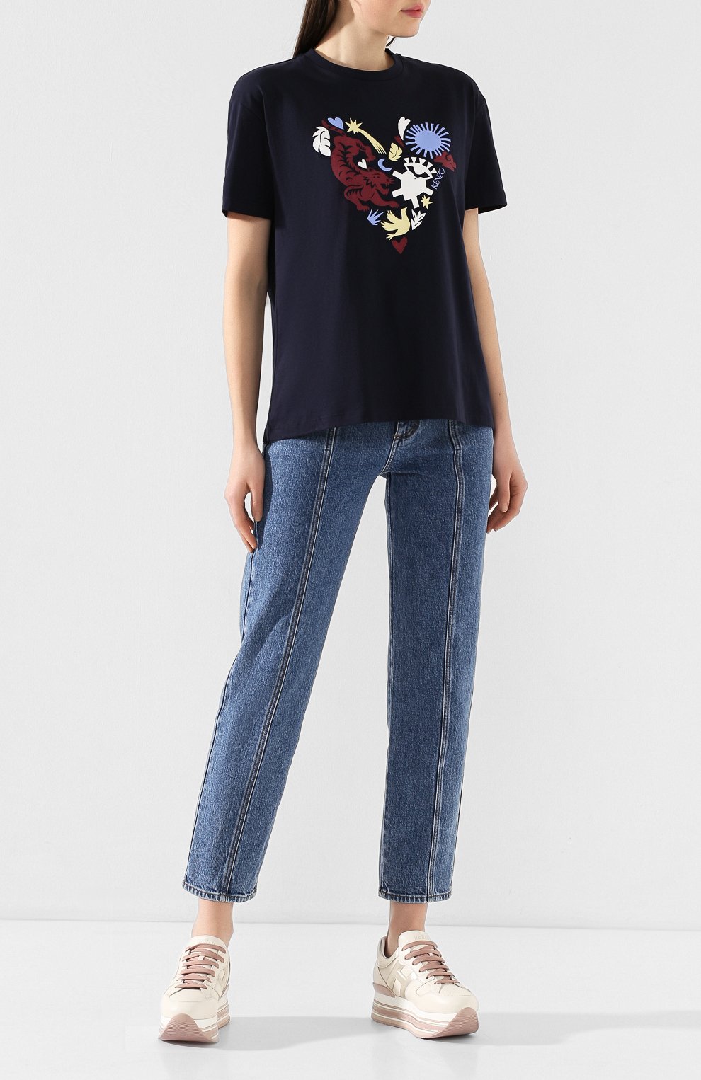 Хлопковая футболка KENZO, арт. FA52TS9614W8, фото 2