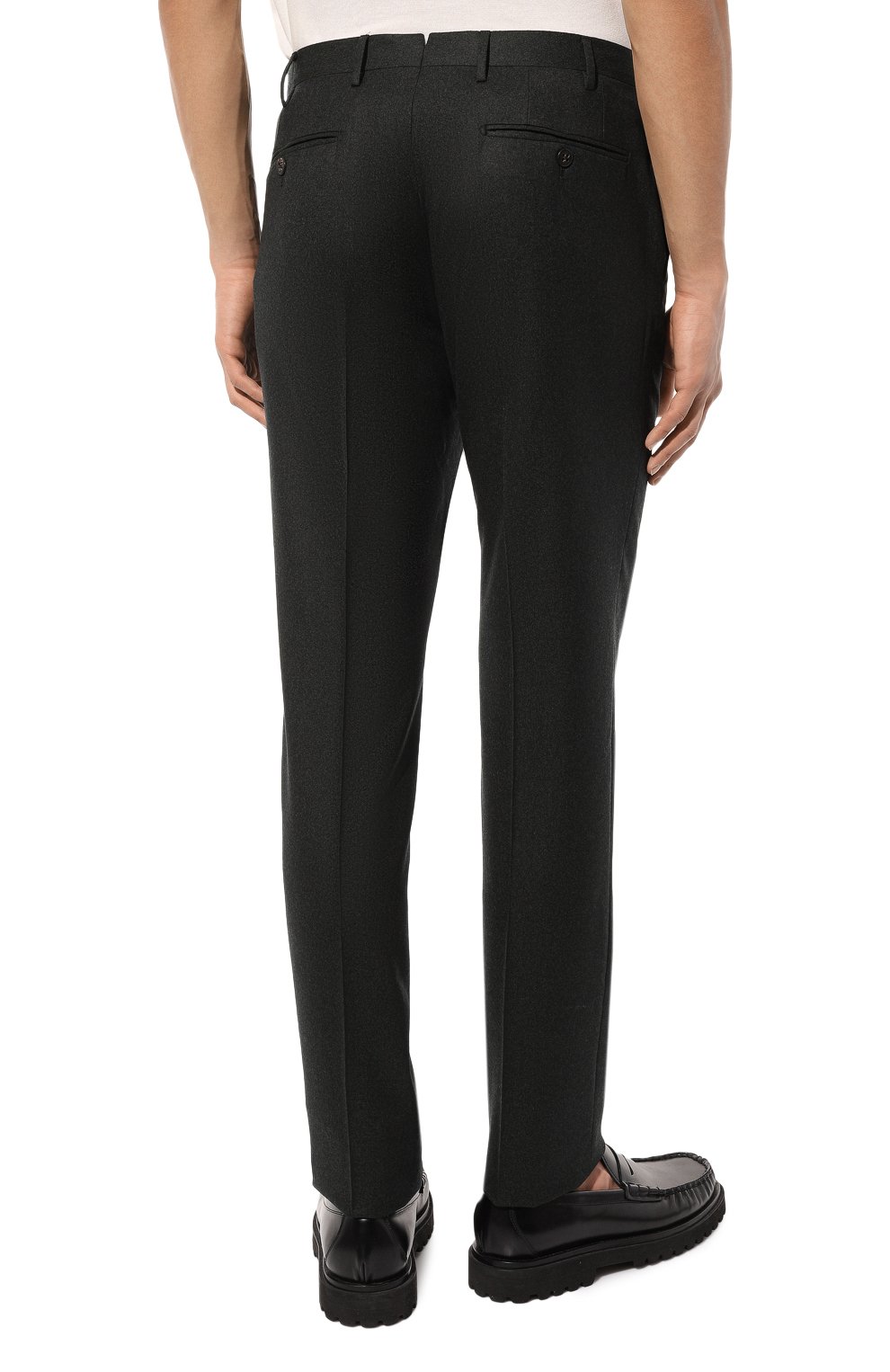 Шерстяные брюки CORNELIANI зеленого цвета по цене 39700 руб., арт. 925B01-3818111, фото 4 Шерстяные брюки CORNELIANI, арт. 925B01-3818111, фото 4