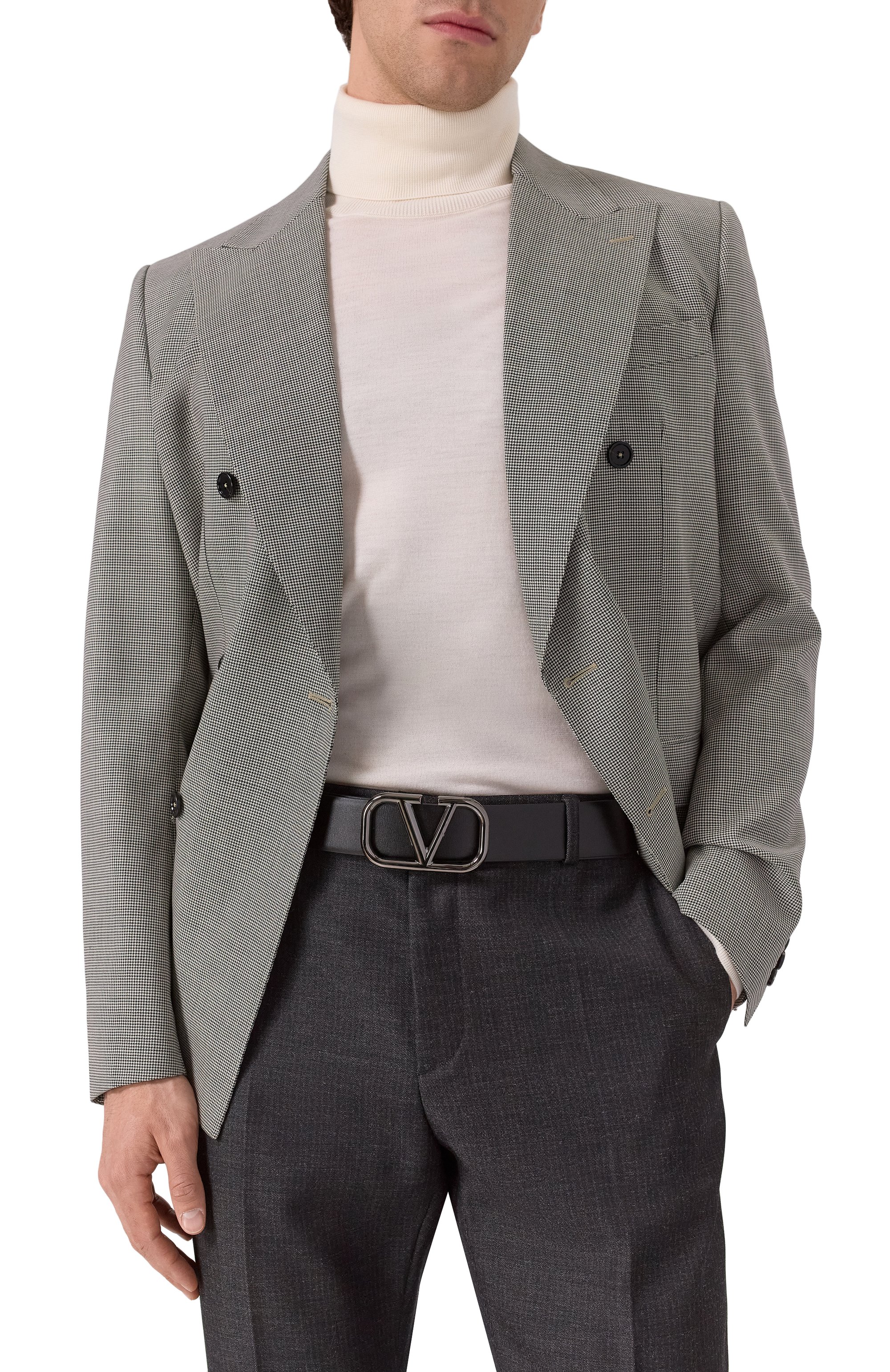 Кожаный ремень VALENTINO, арт. 6Y2T0Q87/AZR, фото 2