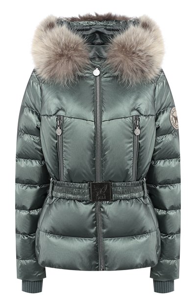 Пуховая куртка с поясом и капюшоном NAUMI, арт. 18 W 820 02 33, фото 1