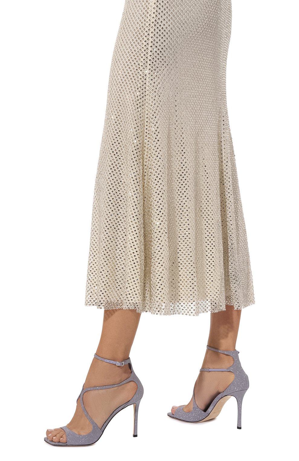 Текстильные босоножки azia 95 JIMMY CHOO, арт. AZIA 95/CNQ, фото 3