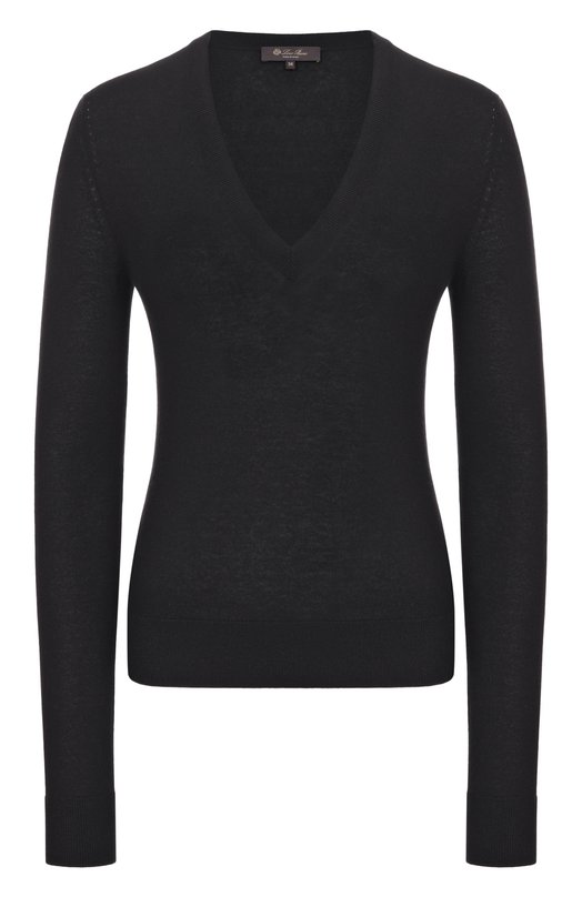 Кашемировый пуловер Loro Piana FAM9051 Чёрный FAM9051