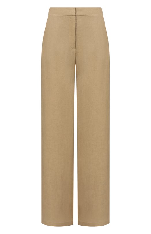 Льняные брюки Max Mara Studio MSTTAPI0CA Бежевый MSTTAPI0CA