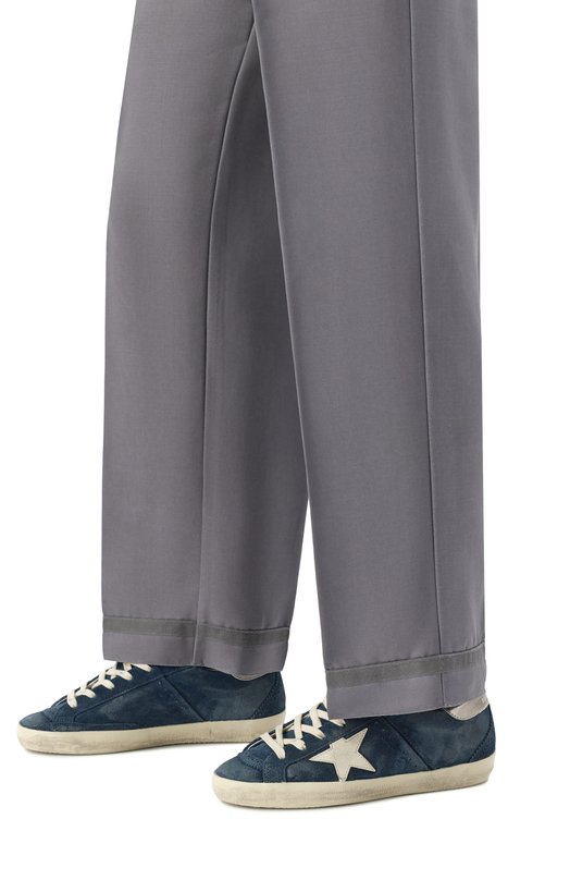 Замшевые кеды Super-Star LTD Golden Goose Deluxe Brand GWF00906.F007595 Синий  GWF00906.F007595 Фото 2