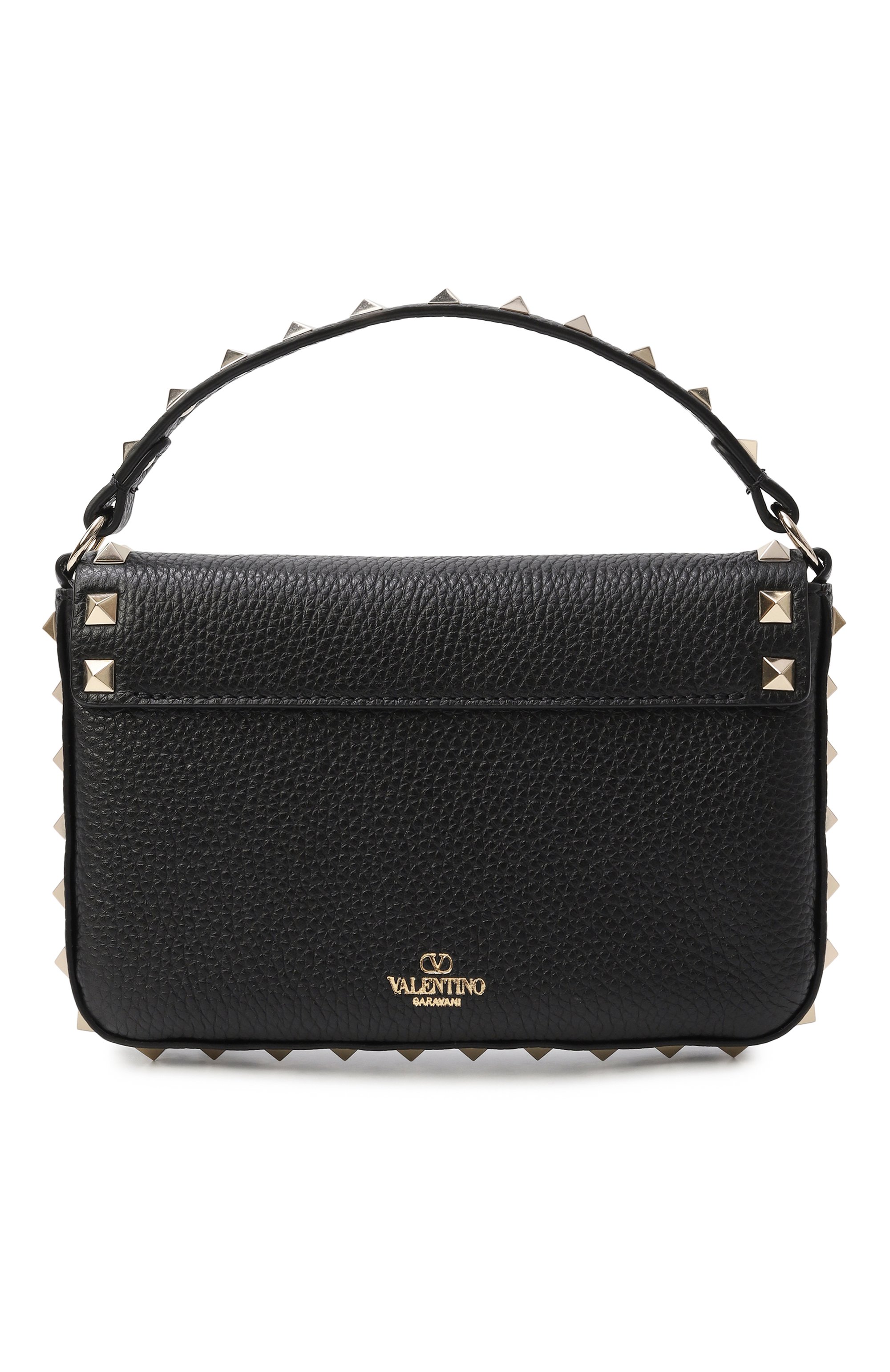 Сумка rockstud VALENTINO черного цвета по цене 117500 руб., арт. 7W2P0W07/VSH/C0L0R, фото 6 Сумка rockstud VALENTINO, арт. 7W2P0W07/VSH/C0L0R, фото 6