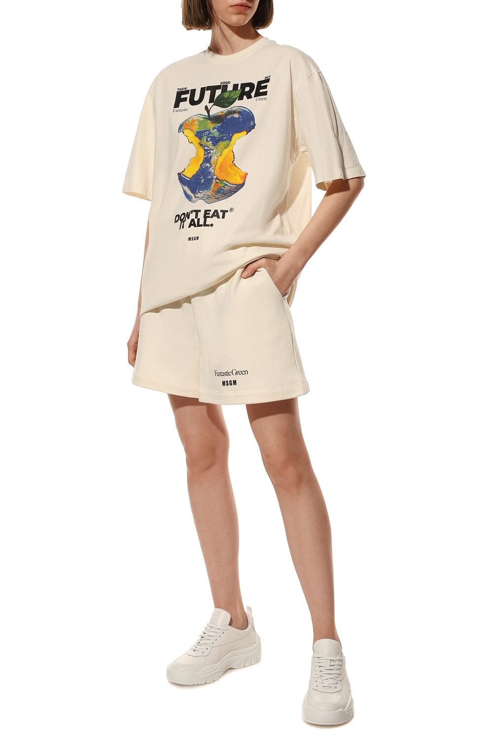 Хлопковые шорты MSGM, арт. 3241MDB92 227289, фото 2