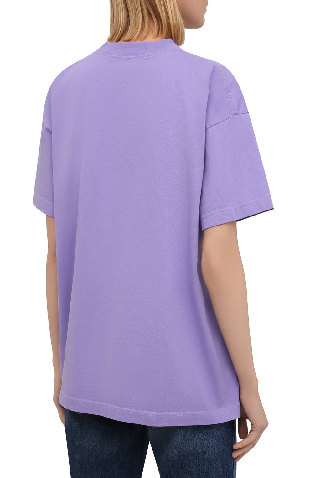 Хлопковая футболка BALENCIAGA, арт. 612965/TLV99, фото 4