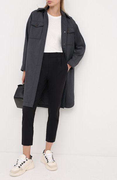 Пальто BRUNELLO CUCINELLI серого цвета по цене 421000 руб., арт. MB5719505P, фото 2 Пальто BRUNELLO CUCINELLI, арт. MB5719505P, фото 2