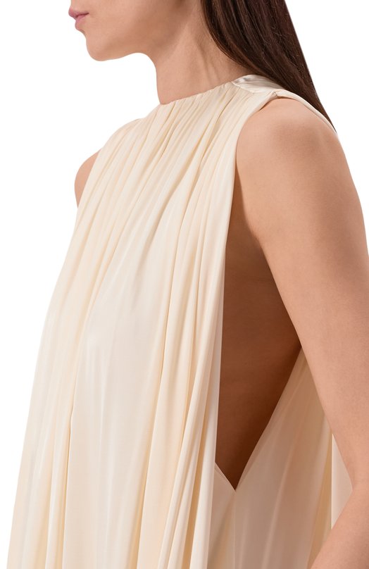 Платье из вискозы Petar Petrov S26TD20 Кремовый  S26TD20 Фото 4