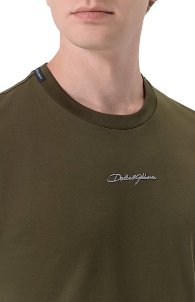 Хлопковая футболка DOLCE & GABBANA, арт. G8RN8Z/G7P0C, фото 5