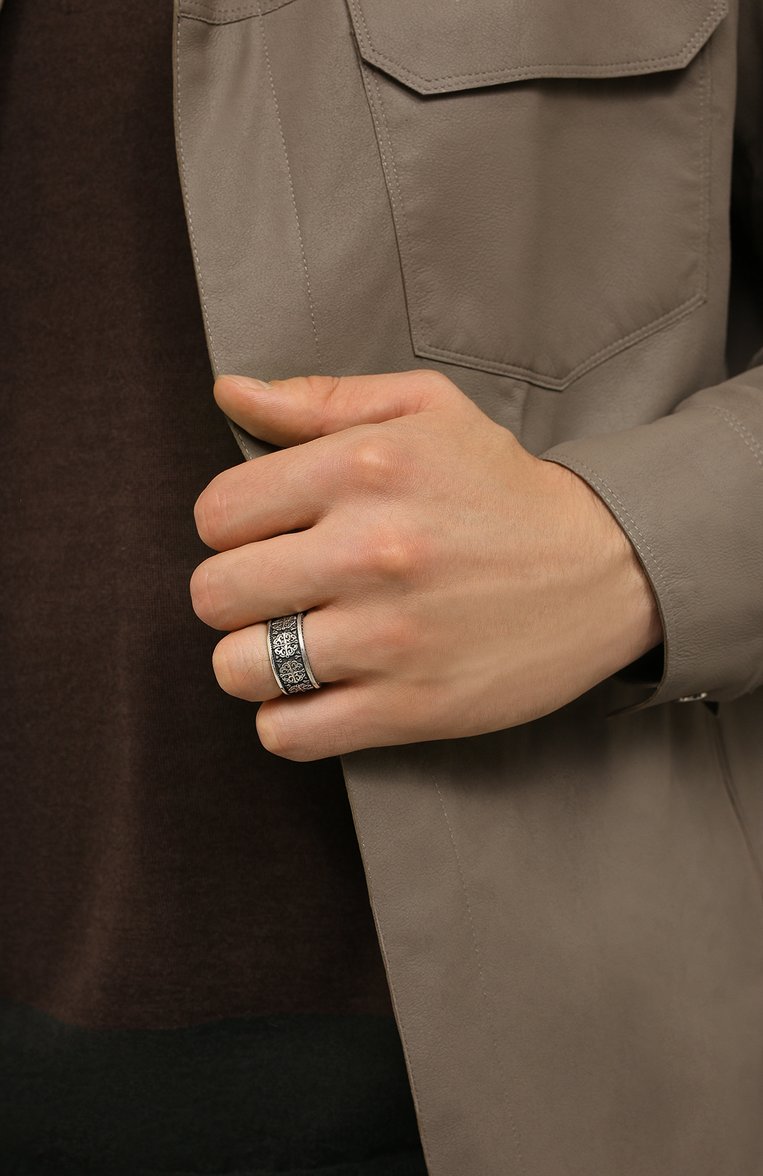 Мужское кольцо легенда GL JEWELRY серебряного цвета, арт. M700002-S97-01 | Фото 2 (Нос: Не проставлено; Региональные ограничения белый список (Axapta Mercury): Не проставлено; Материал: Серебро)