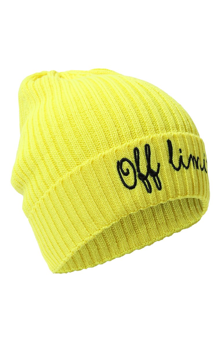 Детского шерстяная шапка IL TRENINO желтого цвета, арт. MJ-3523/J | Фото 1 (Материал: Текстиль, Шерсть; Материал сплава: Проставлено; Нос: Не проставлено)