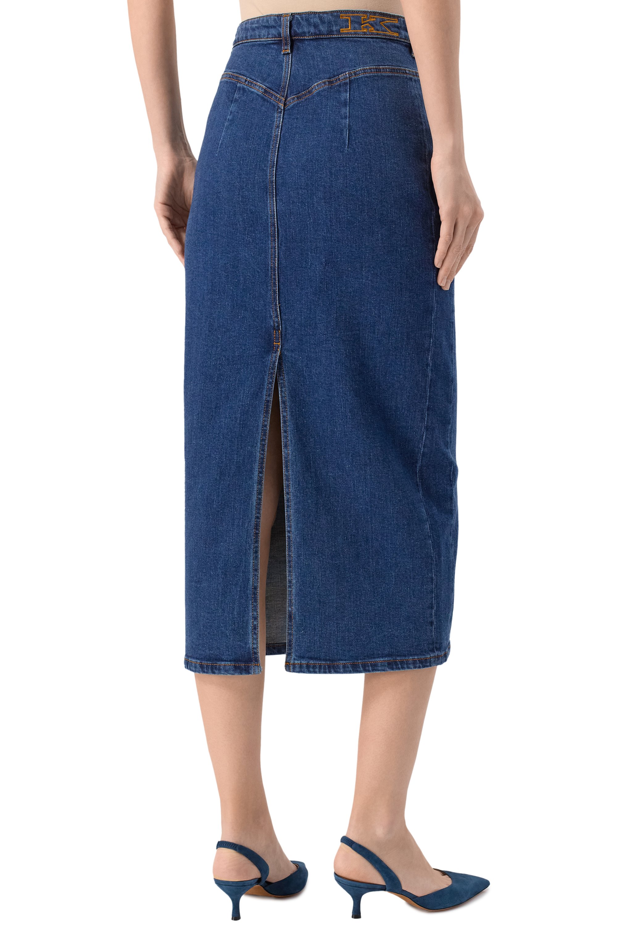 Джинсовая юбка KITON, арт. DJ59201K0930F02, фото 4