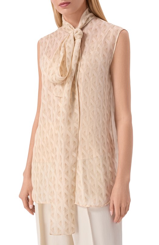 Шелковый топ MVST M26.2PW.B018/F152 Бежевый  M26.2PW.B018/F152 Фото 3