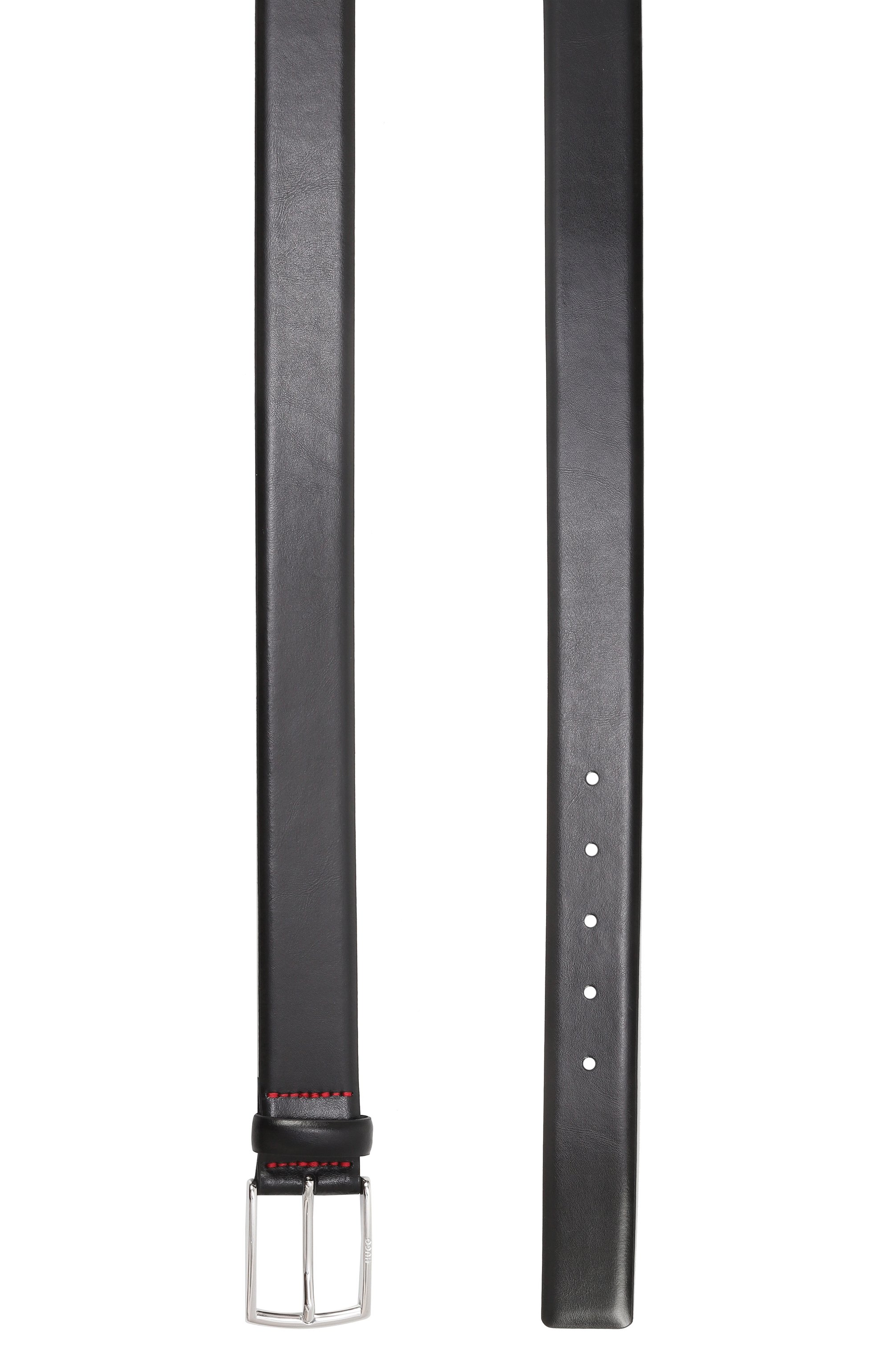 Кожаный ремень HUGO черного цвета по цене 10500 руб., арт. 50537047, фото 3 Кожаный ремень HUGO, арт. 50537047, фото 3