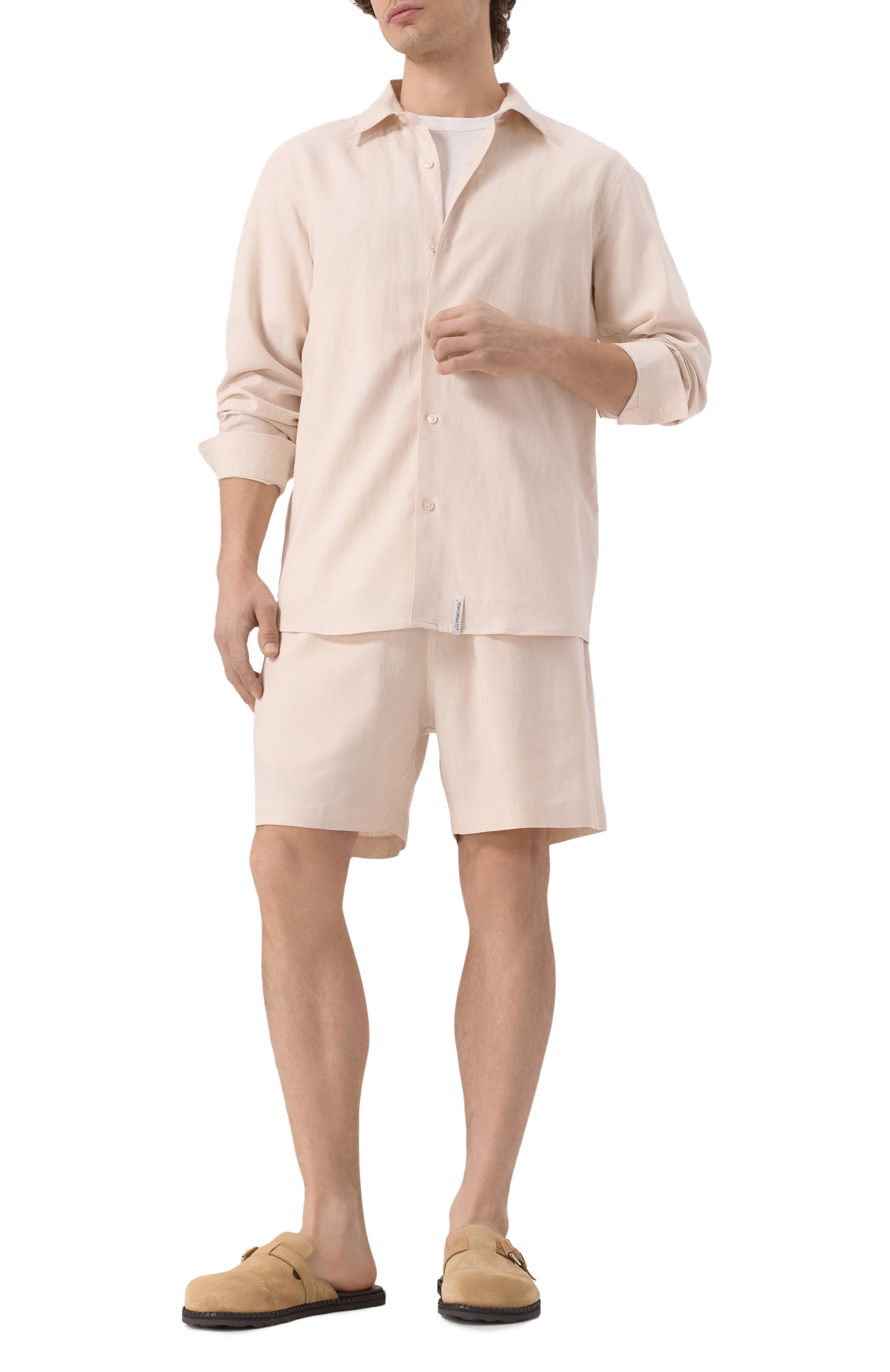 Шорты изо льна и вискозы HINNOMINATE, арт. HMABM01350, фото 2