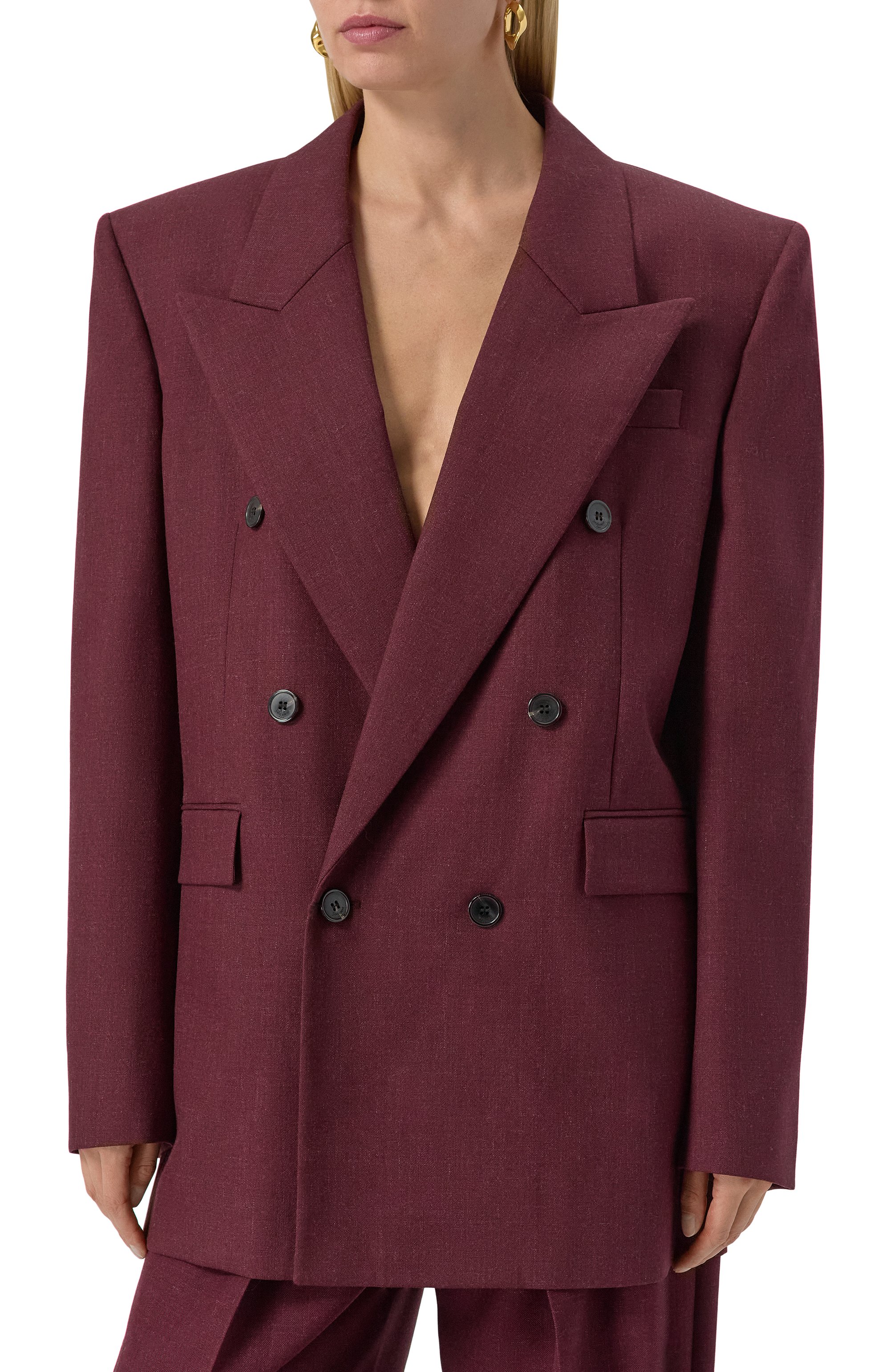 Шерстяной жакет SAINT LAURENT, арт. 821942/Y5K17, фото 3