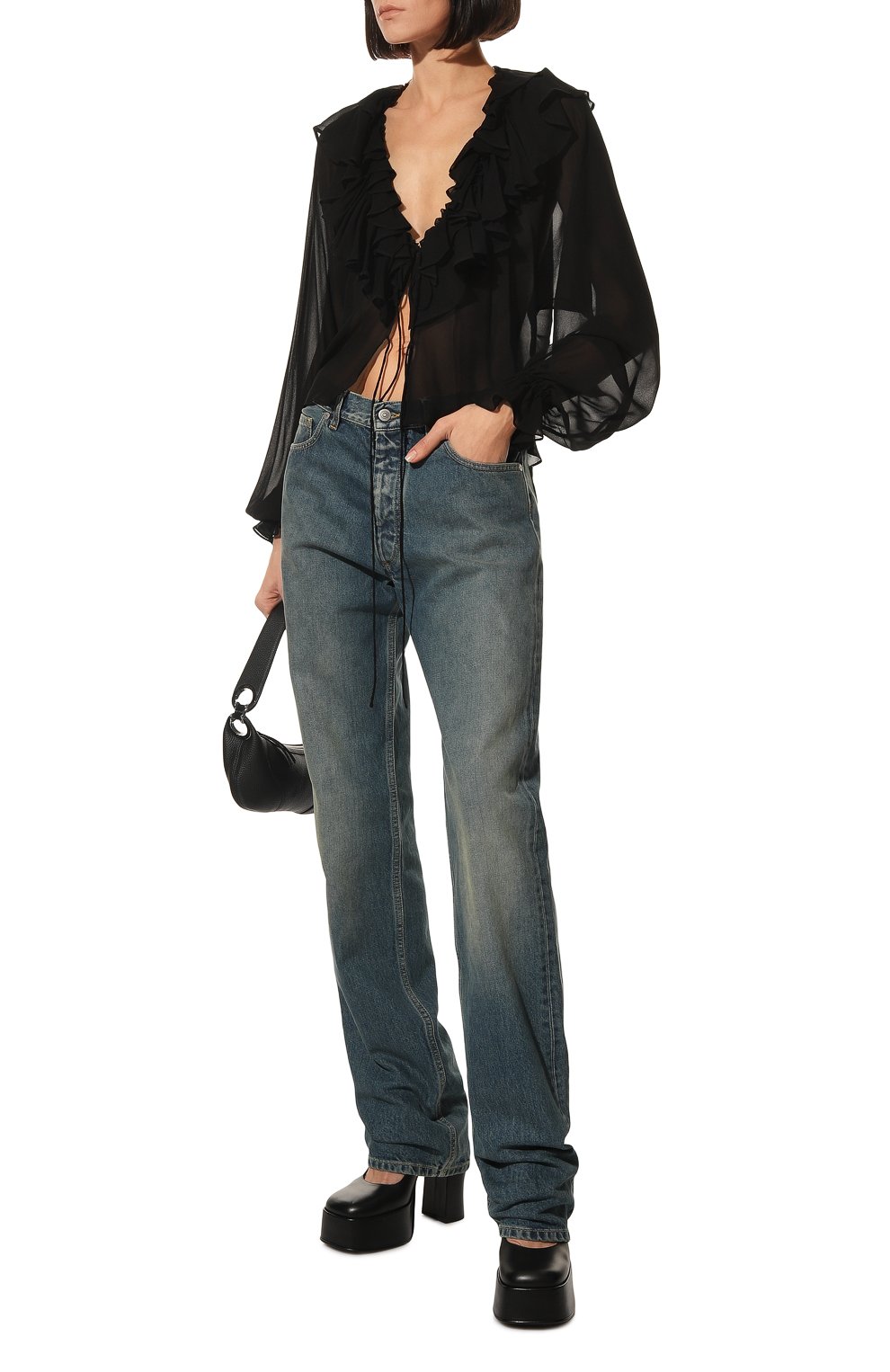 Блузка из вискозы PHILOSOPHY DI LORENZO SERAFINI, арт. A0201/7117, фото 2